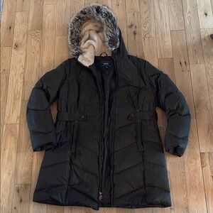 Izod Dark Green Hooded Puffer Jacket